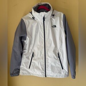 The North Face White and Gray Jacket